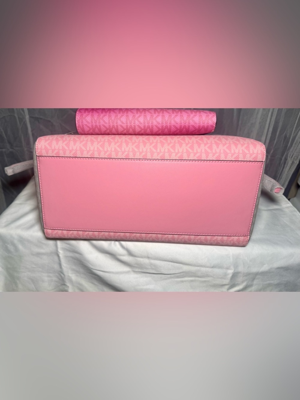Michael Kors Pink Gradient Logo Tote, Backpack & Wristlet Set - Picture 6 of 16